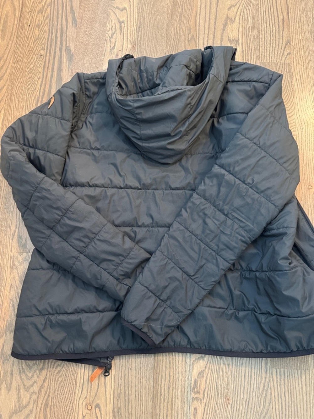 Fjallraven Women's Black Hooded Puffer Jacket - Picture 6 of 7